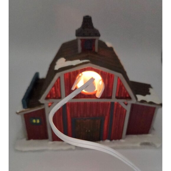 Lemax Country Barn Gift Shop Porcelain Lighted Building christmas Village - Picture 8 of 8